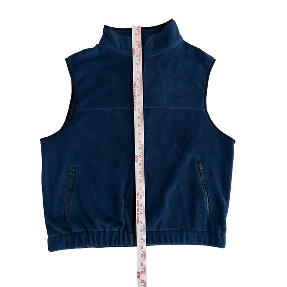 Trail Designs Navy Blue Mock Neck Full Zip Fleece Vest  Zippered Pockets XL - Picture 9 of 10